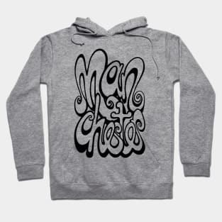 Manchester lettering - white and black Hoodie